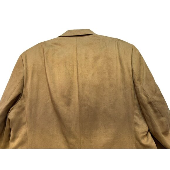 Chaps Mens Blazer 46R Camel Two-Button Single Breasted - Picture 10 of 10